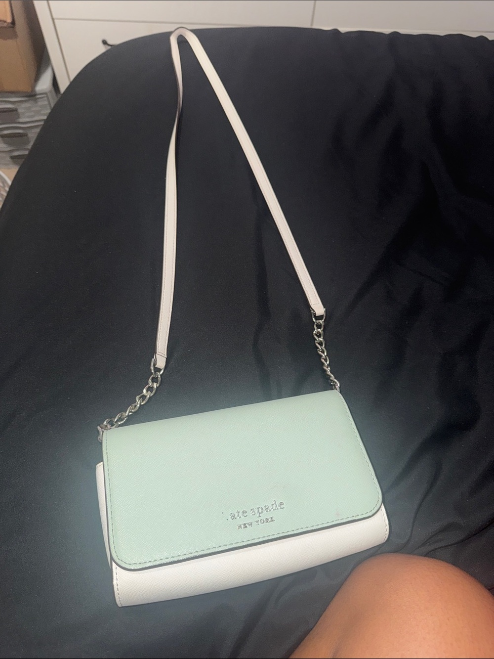 Kate spade Mint & White Crossbody Bag